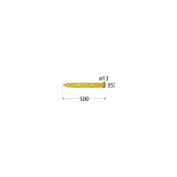 Поясная декоративная петля Rusconnect ZP 500 fi 13 c 500х35/4,0 fi 13 мм черная 1 шт 82052