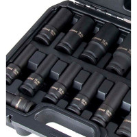 Набор ударных удлиненных головок 10-32 мм, 1/2", 15 шт. AV Steel AV-721415