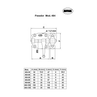 Задвижка Amig черная 484-40