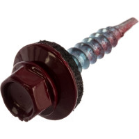 Кровельный саморез Стройметиз 4,8х28 винно-красный RAL 3005 уп. 300 шт. 2140016