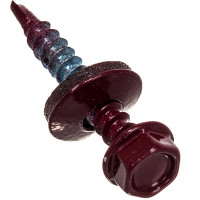 Кровельный саморез Стройметиз 4,8х35 винно-красный RAL 3005 уп. 250 шт. 2140036