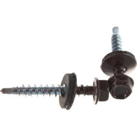 Кровельный саморез Стройметиз 4,8х35 темно-коричневый RAL 8017 уп. 250 шт. 2100036