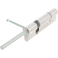 Цилиндровый механизм под вертушку CISA дл. шток ASIX OE307-88.12 100 мм/65+10+25, НИКЕЛЬ 33431