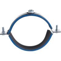 Хомут с гайкой Невский Крепеж оцинк. с резин. уплотн. 3" 87-94 мм 818795