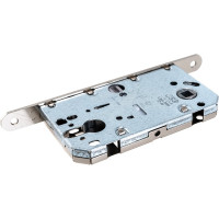 Замок AGB межк. под цилиндр MEDIANA EVOLUTION B01103.50.06.567 с отв. планкой B01000.13 никель 25801