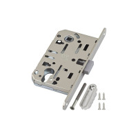 Замок AGB межк. магнит. под цил. MEDIANA POLARIS B06103.50.34.567 с отв. пл. B02402.05 мат хр 25589