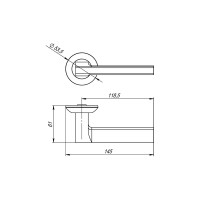 Раздельная ручка PUNTO BLADE TL WH-19 белый 40159