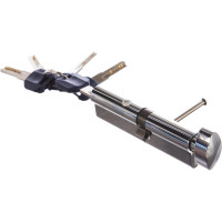 Цилиндровый механизм с вертушкой PUNTO Z402/110 mm 55+10+45 CP хром 5 кл. 36187