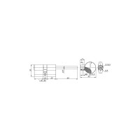 Цилиндровый механизм со штоком Fuaro D-PRO507/100 mm /65+10+25/ CP хром 5 кл. 39175