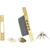 Замок врезной крестообразный 200-4MF/PB латунь 5 кл. Fuaro 15372
