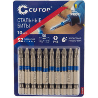 Набор стальных бит Profi (10 шт; PH2; 50 мм) CUTOP 83-326