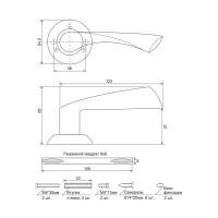 Дверные ручки Code Deco H-14023-A-CR 27190