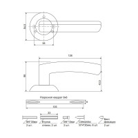 Дверные ручки Code Deco H-14093-A-CR 27195
