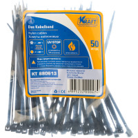 Нейлоновый хомут KRAFT черный 2,5х100 KT 880613