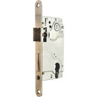 Врезной замок Ренц 85х50 мм, бронза античная INLBB 8550-2/1 AB