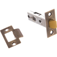 Дверная защелка НОРА-М С-45П пластиковый язычок, старая бронза 15468