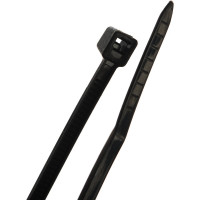 Кабельные хомуты Экопласт 2,5 х 150 мм, цвет черный, 100 шт 45150BL