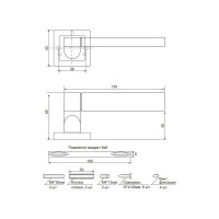 Дверные ручки Code Deco H-22092-A-GRF 27213
