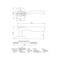 Дверные ручки Code Deco H-14044-A-AB 27207