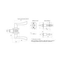Межкомнатная защелка ISPARUS ISP ЗВ2-03 хром, фикс. 16779