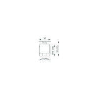 Колесная опора JET 310A без тормоза, с площадкой для крепления, D50мм FU310A.050BL99