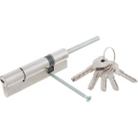 Цилиндровый механизм под вертушку CISA дл. шток ASIX OE307-88.12 100 мм/65+10+25, НИКЕЛЬ 33431