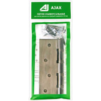 Универсальная петля AJAX 4B/P 100x70x2 AB бронза, пакет 38113