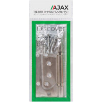 Универсальная петля без врезки AJAX 100/P-2B 100x2,3 SN мат.никель 39753