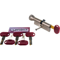 Цилиндровый механизм с вертушкой MOTTURA DPC1F4141 S3 82мм/36+10+36 сатин.никель 5+1 кл. 35877