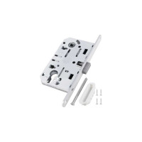 Замок AGB межк. магнит. под цил. MEDIANA POLARIS B06103.50.91.567 с отв. планк B02402.05 белый 40711