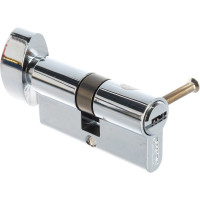 Цилиндровый механизм с вертушкой PUNTO Z402/60 mm 25+10+25 CP хром 5 кл. 35263