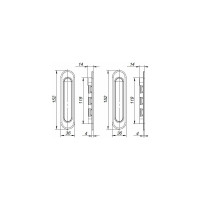 Ручки для раздвижных дверей PUNTO Soft LINE SL-010 SN 38601