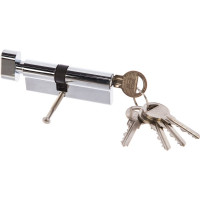Цилиндровый механизм с вертушкой Fuaro 100 ZM 80 mm /40+10+30/ CP хром 5 кл. 37055