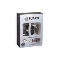 Замок врезной цилиндровый с защёлкой в комплекте с ручкой SET F9011 AB бронза 5 кл. Fuaro 27059