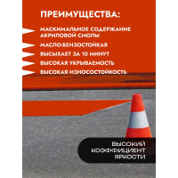 КРАСКА ДЛЯ РАЗМЕТКИ ДОРОГ ГРИДА АК-ДОР 1.01 КРАСНАЯ 30 КГ 1/22 209849 НФ-00000245