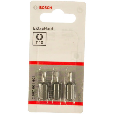 Bosch 3 бит 25мм torx t10 xh 2607001604