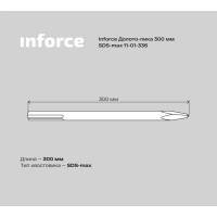 Inforce долото-пика 300мм SDS max 11-01-336