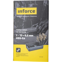 Inforce набор сверл по металлу 1-13*0,5мм HSS-Co 11-01-327