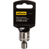 Inforce шестигранная торцева головка 1/2 DR 8мм 11-01-472