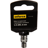 Inforce шестигранная торцева головка 1/4 DR 5мм 11-01-456