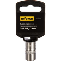 Inforce шестигранная торцева головка 3/8 DR 12мм 11-01-467