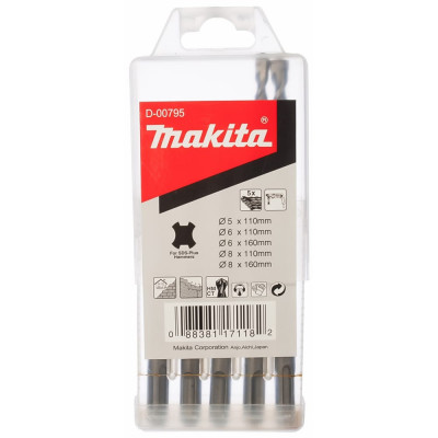 Makita набор буров sds-plus 5 шт. d-00795