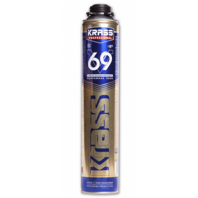 Krass пена монт professional v69 пистолетная зима 0,89л 90005187396