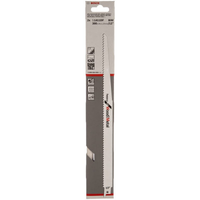 Bosch 2 пилки д/ножовки s1411df 2608654834