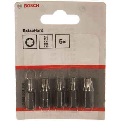 Bosch 5 БИТ TORX 25ММ XH SET 2607001768