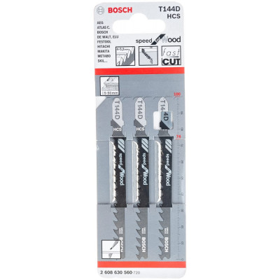 Bosch пилки для лобзика 2.608.630.560