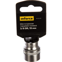 Inforce шестигранная торцева головка 3/8 DR 19мм 11-01-471