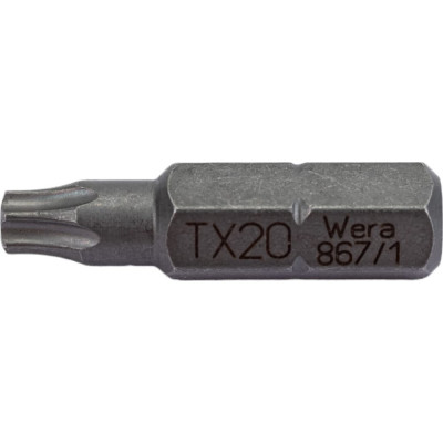 Wera биты (шт) 867/1 z tx 20/25 mm we-066487