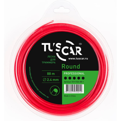 Tuscar леска для триммера round, professional, 2.4mmx88m 10111524-88-1