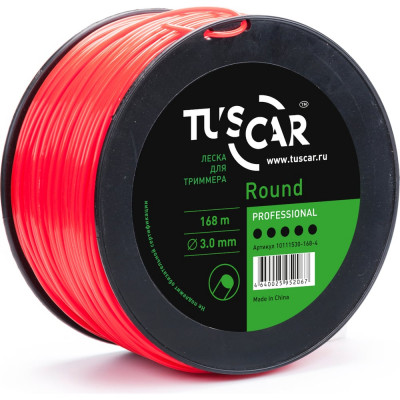 Tuscar леска для триммера round, professional, 3.0mmx168m 10111530-168-4